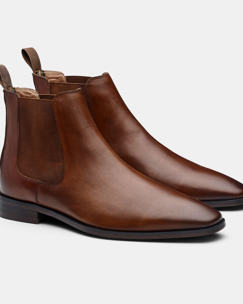 Cedrik Leather Chelsea Boot, Whiskey, hi-res